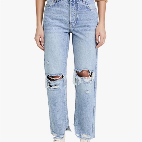 Free People Tapered Baggy Boyfriend Jeans NWT - Picture 2 of 11